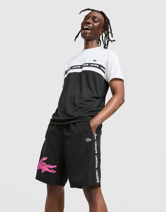 Lacoste Short tissé Croc Tape
